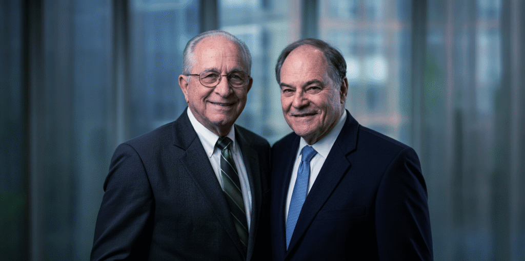Group portrait of John Smith and Nick Lampson